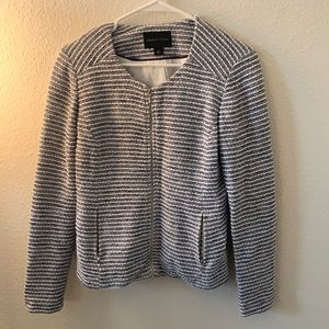 Navy & White Stripped Jacket